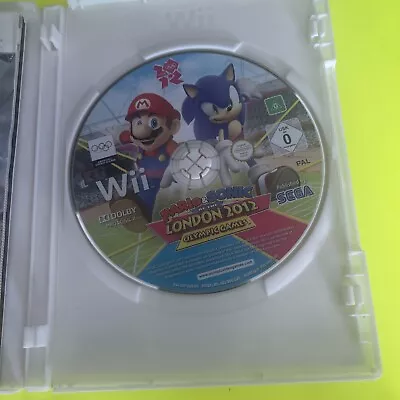 Mario & Sonic At The London 2012 Olympic Games - Nintendo Wii PAL AUS Disc Only • $8.95