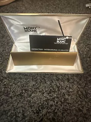 MontBlanc Pen Box & Service Guide Only (Authentic) 1987 EXCELLENT CONDITION • $48.87