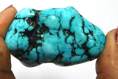 $20.39 • Buy 345.00 Ct Afghanistan Natural Blue Turquoise Rough Loose Gemstone 221