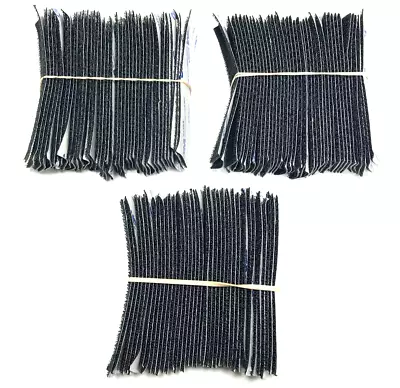 VELCRO Self Adhesive Strip Black Heavy Duty 120 Pieces 4  - Hook Only • $14.99