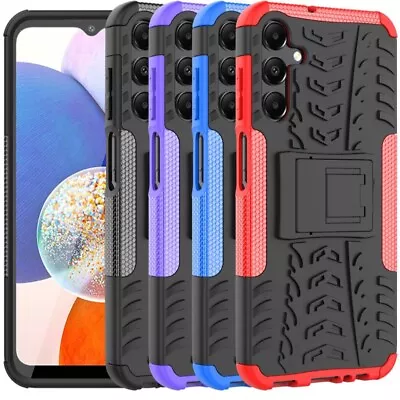 For Samsung Galaxy A05S A15 A25 A35 A55 Case Shockproof ARMOUR Stand Phone Cover • £4.45