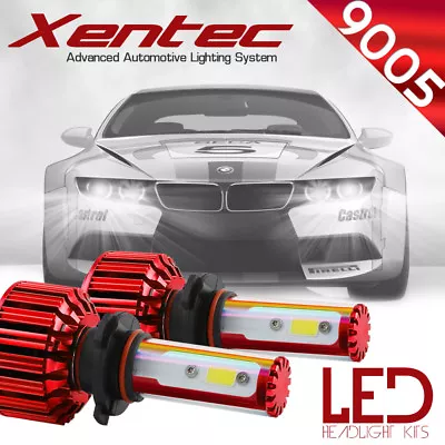 XENTEC 9005 HB3 H10 LED Headlight Kit Cree 60W 7600LM 9140 9145 6000K Bulb • $29.99