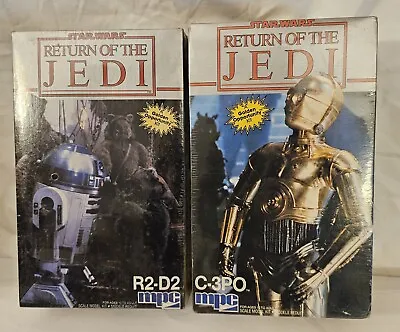 1983 Star Wars Return Of The Jedi R2-d2 And C-3po Models Mpc Brand New Sealed • $58