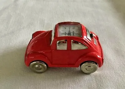  Vintage  Rumours  Red VW Bug Mini Clock Battery Powered Quartz Analog-Preowned • $30