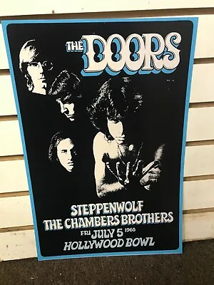 The Doors Steppenwolf 1668 Hollywood CA Cardstock Concert Poster 12  X 18   • $7.99