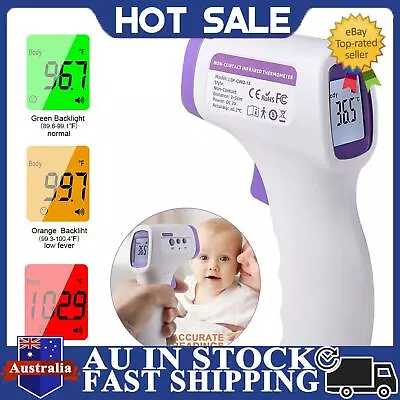 Digital IR Thermometer - Accurate Forehead & Ear Temperature Gun • $13.59