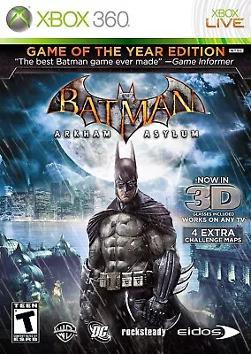 Batman: Arkham Asylum - Game Of The Year Edition (Xbox 360) [PAL] -  • $8.99