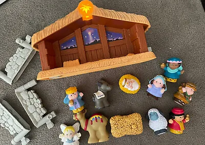 Fisher Price Little People Christmas Story Nativity Set Toys Manger Stable Gift • $120