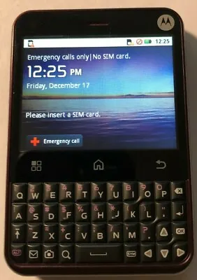 READ 1ST Motorola Cham Purple MB502 (T-Mobile) Fast Shipping MINT Used Test  • $32.88