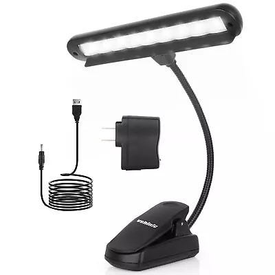 Music Stand LightClip On Piano Lights 9 LED Orchestra Light Book Lamp Musici... • $29.22