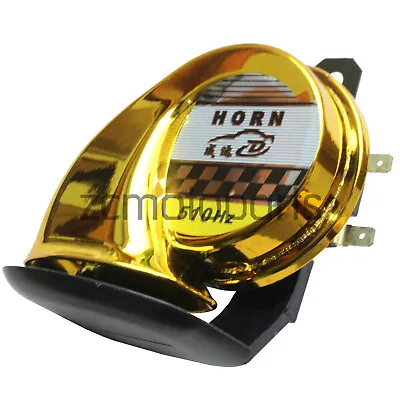 Universal Waterproof 12V DC 130dB Loud Street Motorcycle Snail Air Horn Siren • $12.95