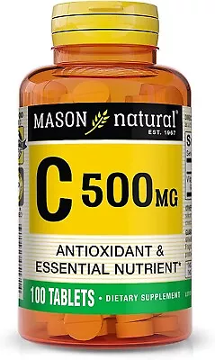 MASON NATURAL Vitamin C 500 Mg - Supports Healthy Immune System Antioxidant And • $6.65