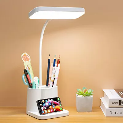 $11.89 • Buy Dimmable LED Desk Light Touch Sensor Table Bedside Reading Lamp USB Rechargeable