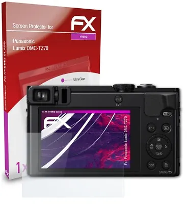 AtFoliX Glass Protector For Panasonic Lumix DMC-TZ70 9H Hybrid-Glass • £10.49