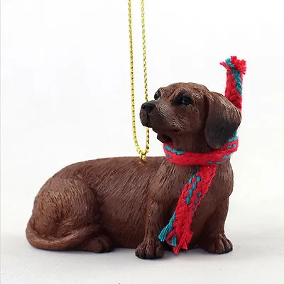 Dachshund Christmas Scarf Ornament Red • $34.27