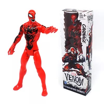 Marvel Super Hero Venom Carnage 12  Action Figure Model Scenes Toy Doll Gift • £13.99