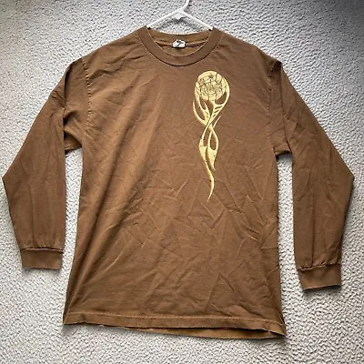 Hilo Hawaii Volleyball Shirt Adult Large Brown Long Sleeve Crew Neck • $9.95