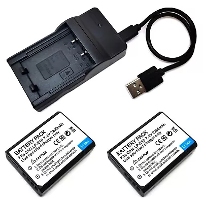 Battery / USB Charger For Canon EOS 1100D EOS 1200D EOS 1300D EOS 1500D LP-E10 • $38.98