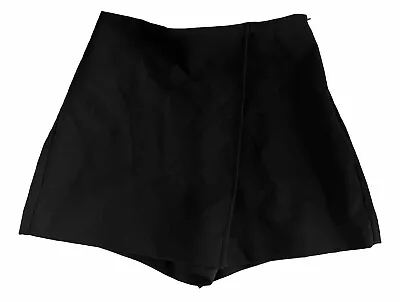 ZARA Skirt Womens XS Skort Asymmetrical Casual Mini In Black NEW • $16.99