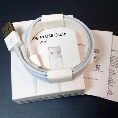 Genuine OEM Charger Data Sync Cable For IPad IPhone 12 11 Pro X XR XS Max 8 7 6 • £4.99