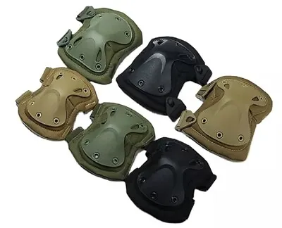 4pcs Knee & Elbow Pads Set Army Tactical Combat Military Pads Outdoor Equipment • $14.98