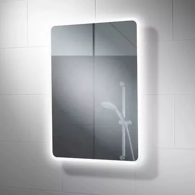 £100 • Buy Globe LED Illuminated Bathroom Mirror 240V Demister 500 X 700 Mm