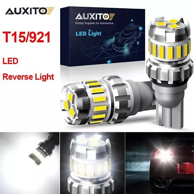 2X AUXITO Canbus White 921 LED Bulbs Car Backup Reverse Light 912 T15 W16W Lamp • $9.11