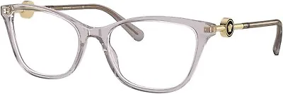 Versace 0VE3293 593 Transparent Grey Cat Eye Women's Eyeglasses • $89.99