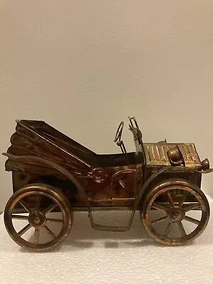 Vintage Copper Tin Metal Car Retro Music Box • $14