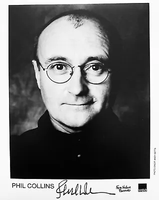 £175 • Buy Phil Collins HAND SIGNED 10x8 90’s PROMO Photograph *IN PERSON* *COA* Genesis