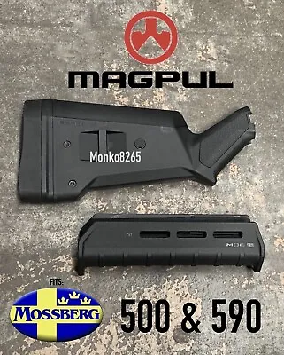 MAGPUL MAG490-BLK & MAG494-BLK SGA Stock & Forearm BLK For Mossberg 500 590  • $121.77