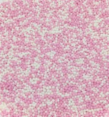 £2.20 • Buy Pink & White Matt 100s & 1000s Cupcake / Cake Decoration Sprinkles Toppers