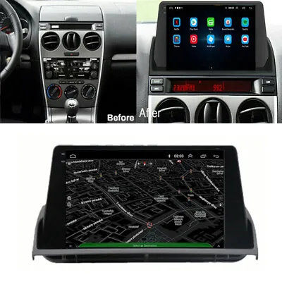 9'' Car Stereo Radio Android 12 GPS Navigation For Mazda 6 2002-2008 Mirror Link • $168.02
