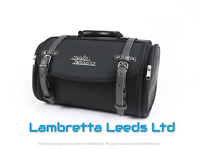 Lambretta & Vespa Roll Bag Moto Nostra Black Classic. Pu. New • £89.95