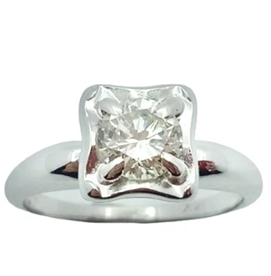 $0.99 • Buy Valuation$6498 Genuine 0.65ct I/SI Diamond Ring 14K White Gold