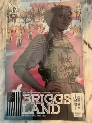 Briggs Land 1 SIGNED Mack Chater Dark Horse 2017 Hot NM Rare 1st Print TV Option • £2.99