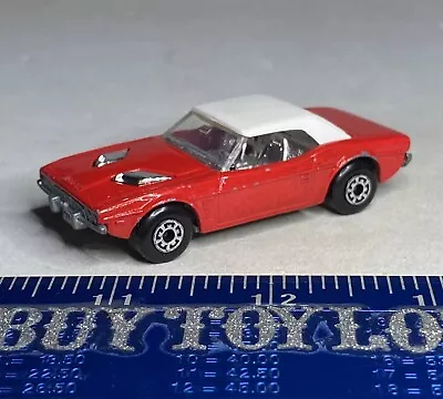 Vintage Matchbox Superfast - Dodge Challenger #1 - Red Chrome Accents -  1975 • $9.95