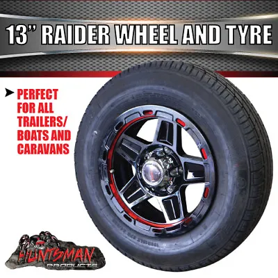 13  Raider Alloy Mag Wheel & 155R13C Tyre Suits Ford Caravan Trailer Boat Jetski • $181
