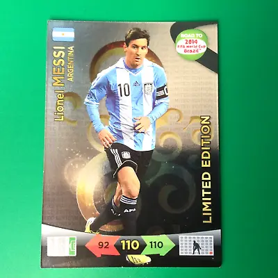 2014 Panini Adrenalyn XL Road To FIFA World Cup ⚽️ Limited Edition Lionel Messi • $11.99