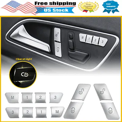 For Mercedes-Benz W212 W204 Left+Right Door Lock Unlock Switch Button Cover Trim • $14.99