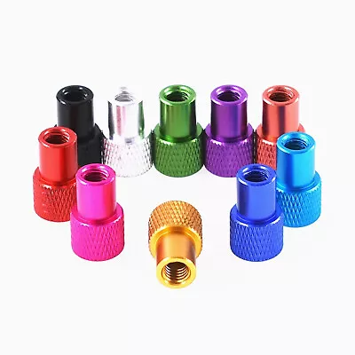 Knurled Thumb Nuts M3 M4 M5 M6 Aluminum Alloy Hand Grip Knobs Nuts Blind Hole • $1.86