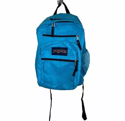 Jansport Backpack Big Student Large Capacity Padded Roomy Multi Pocket Turquoise • $17.99