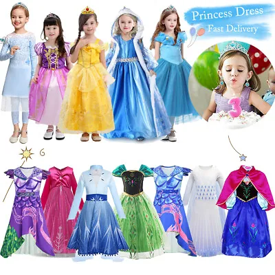 £6.99 • Buy Kids Fairy Tale Princess Dress Up Fancy Costume Party Girls Cosplay Outfit Gifts
