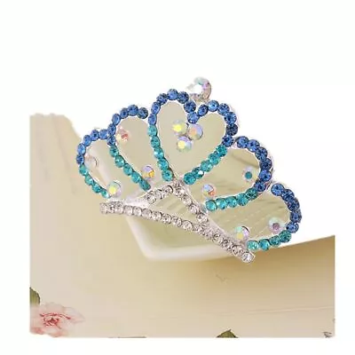 Princess Tiara Comb 2PCS Rhinestone Crown Hair Comb Mini Crown Rhinestone Hai... • $15.96