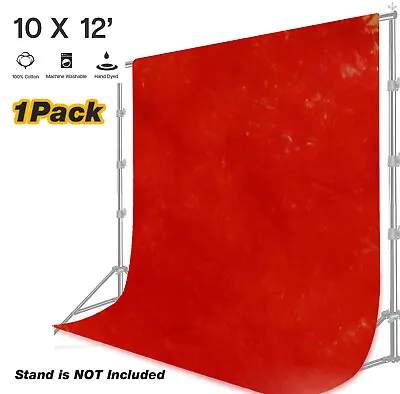 Machine Washable Tie Dye Red Color Muslin Backdrop 10 X 12 FT 1Pack • $47.34