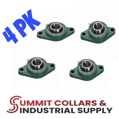 UCFL201-8 Pillow Block Flange Mounted Bearing 1/2  Bore 2 Bolt -4 PCS • $25.25