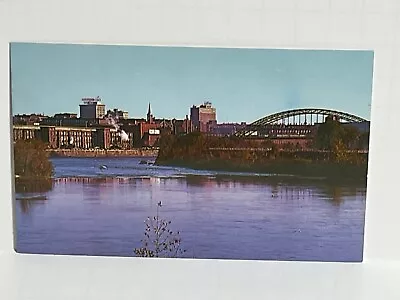 Postcard Manchester New Hampshire NH Skyline Everett Turnpike A58 • $4.97