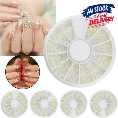 Nail Art Fruits Pearls Gems Wheel Nail Art Rhinestone Stones Giliters Nail Deco • $6.15