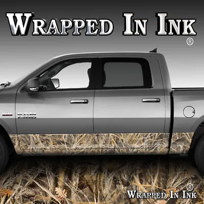 Truck Rocker Panel Graphics Vinyl Decals Camouflage Tall Grass Duck Laminated • $89.99