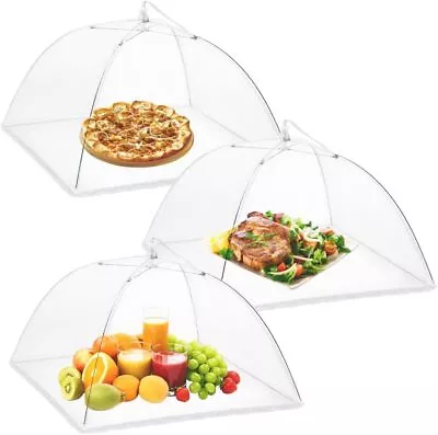 6x BBQ Collapsible Food Cover Pop Up Mesh Fly Wasp Net Party Kitchen Food Cover • $13.59